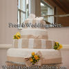Tan And White Fondant Wedding Cake