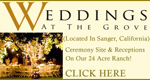 Sanger Weddings, Outdoor Garden Wedding Site