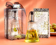 Olive Oil Bottle Wedding Favor in Signature Tuscan Box